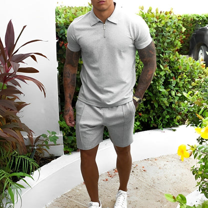 Floyd | Two-piece summer set for men with polo and shorts