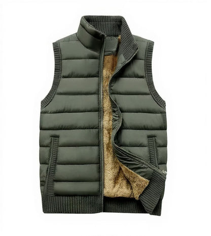 Mens Outdoor Fleece Vest With Multi Pocket Utility For Hiking Fishing And Adventures TrendAura