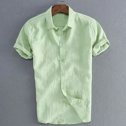 Klinst Mens Casual Short Sleeve Shirts Breathable Soft Comfort For Vacation And Streetwear