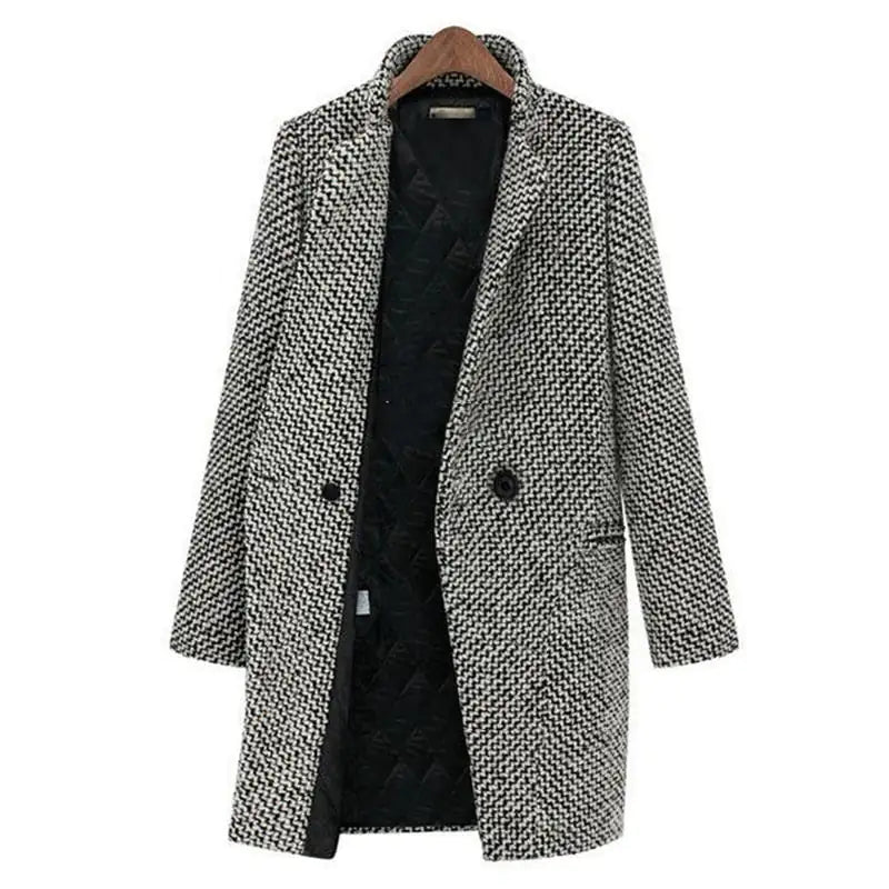 Women's coat in blazer style – Elegant winter coat for everyday & office
