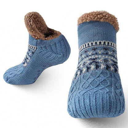 Slipper Socks Ultra Warm With Grippers Non Slip Fleece Lining For Cold Floors Unisex
