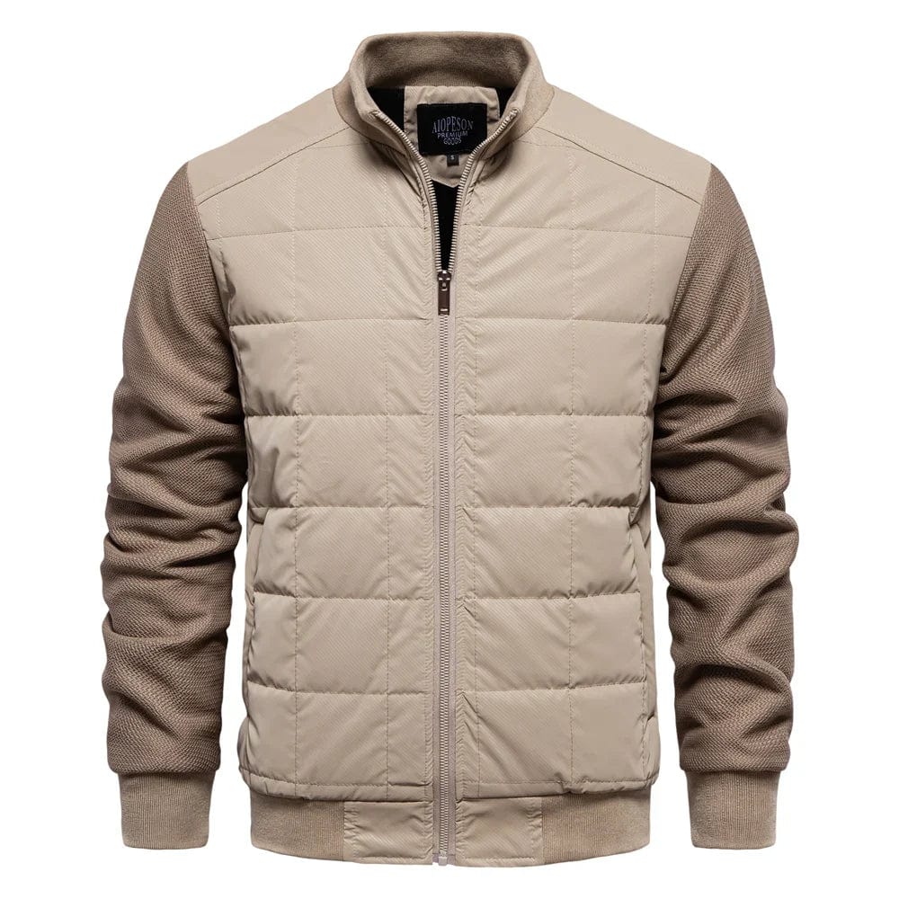 Liv Quilted Jacket For Men With Water Repellent Warmth And Wind Protection Classic Elegant Design