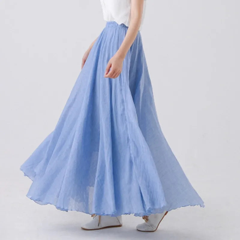 Elianne - Casual long cotton skirt