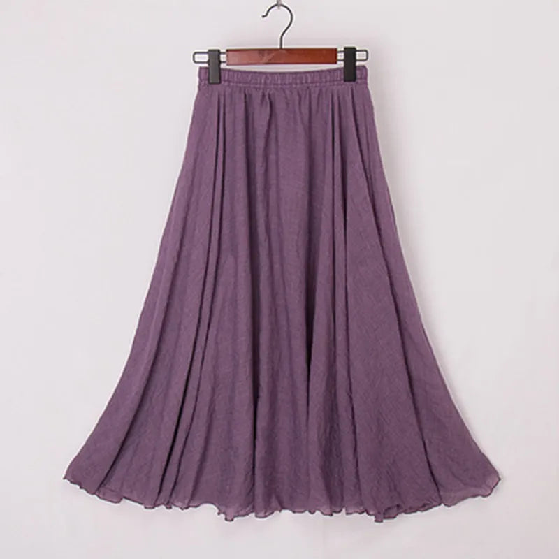 Elianne - Casual long cotton skirt