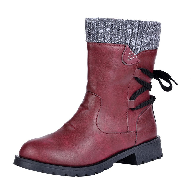 Evelien | Crankshaft boots with retro metal and buckle decoration