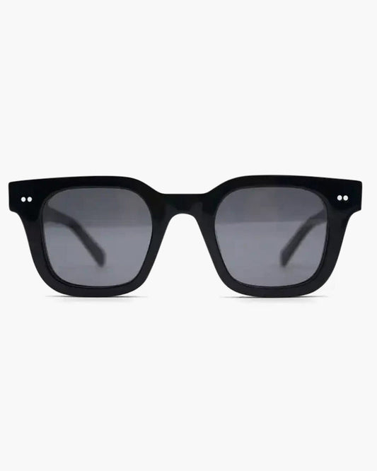 Caleb – Retro Square Sunglasses for Men with UV Protection Black - TrendAura