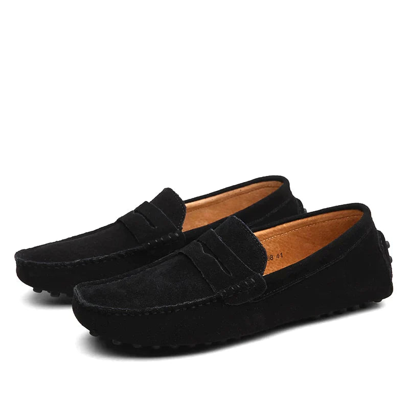 Men's Leather Moccasins Hugo Elegant Italian Design For Men Daily Comfort Timeless Style