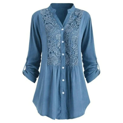 Luna Puff Sleeve Women Blouse Elegant Long Office Wear For Professional Women All Day Comfort