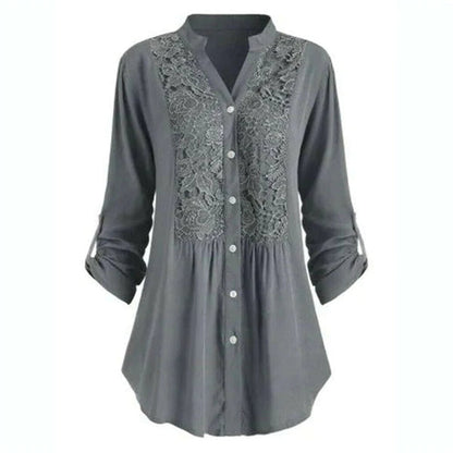 Luna Puff Sleeve Women Blouse Elegant Long Office Wear For Professional Women All Day Comfort