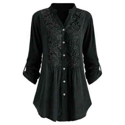 Luna Puff Sleeve Women Blouse Elegant Long Office Wear For Professional Women All Day Comfort
