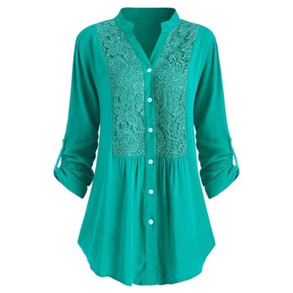 Luna Puff Sleeve Women Blouse Elegant Long Office Wear For Professional Women All Day Comfort
