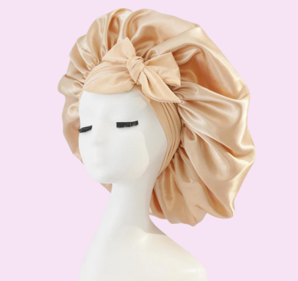 SilkAura™ Luxury Silk Hair Wrap – Nighttime Hair Protection