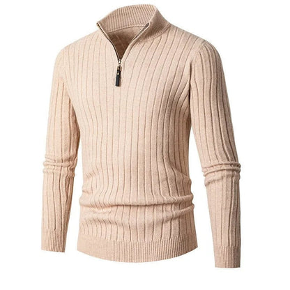Half-Zip Cashmere Sweater for Men
