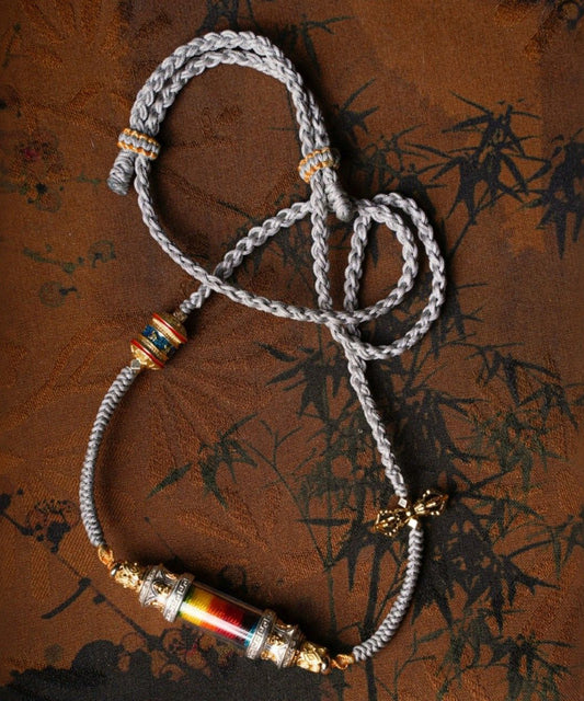 Collier pendentif en cuivre gris surdoré fait main - TrendAura