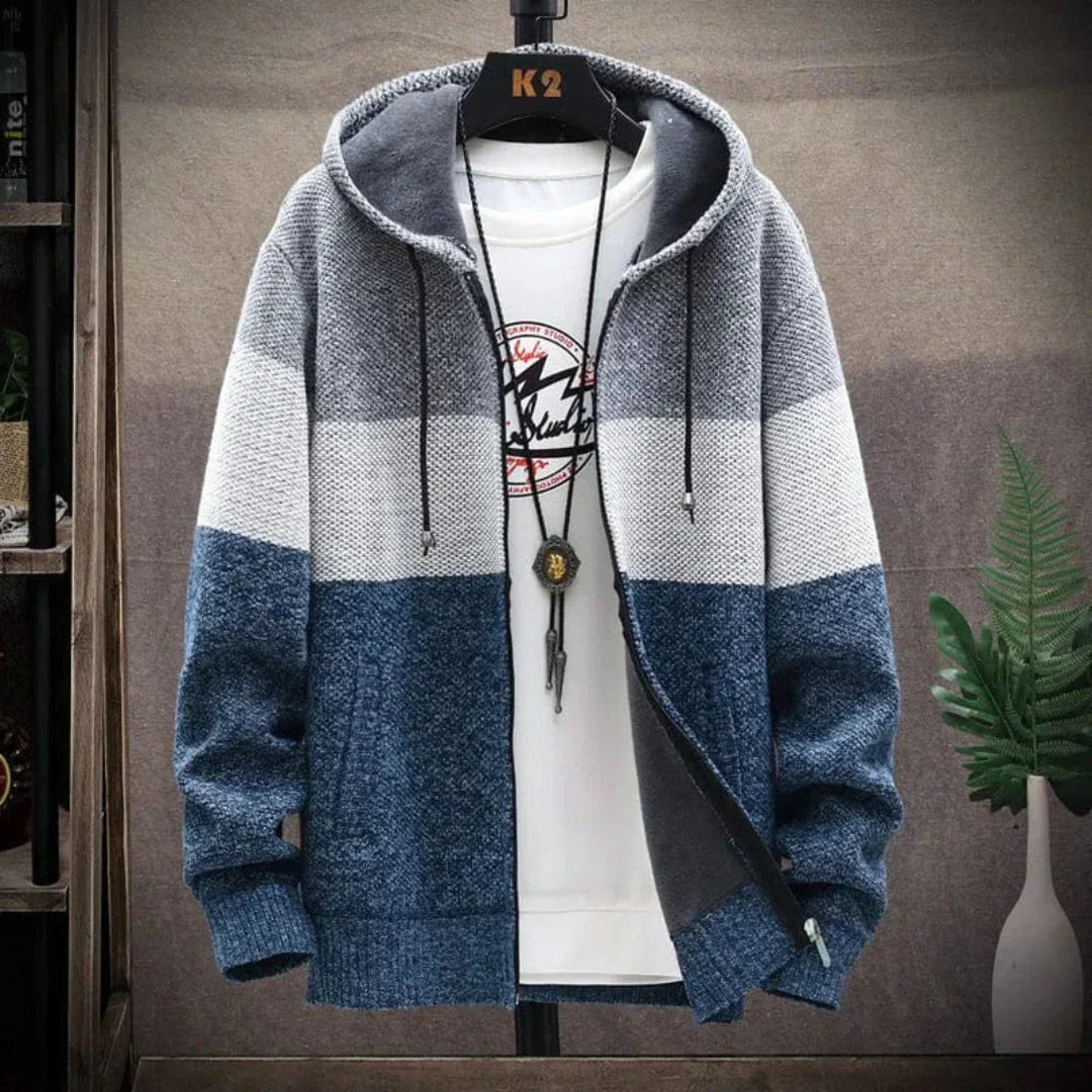 Harry Color-Block Wool Hoodie