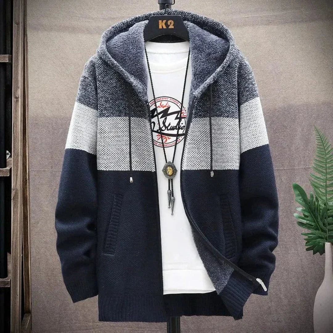 Harry Color-Block Wool Hoodie