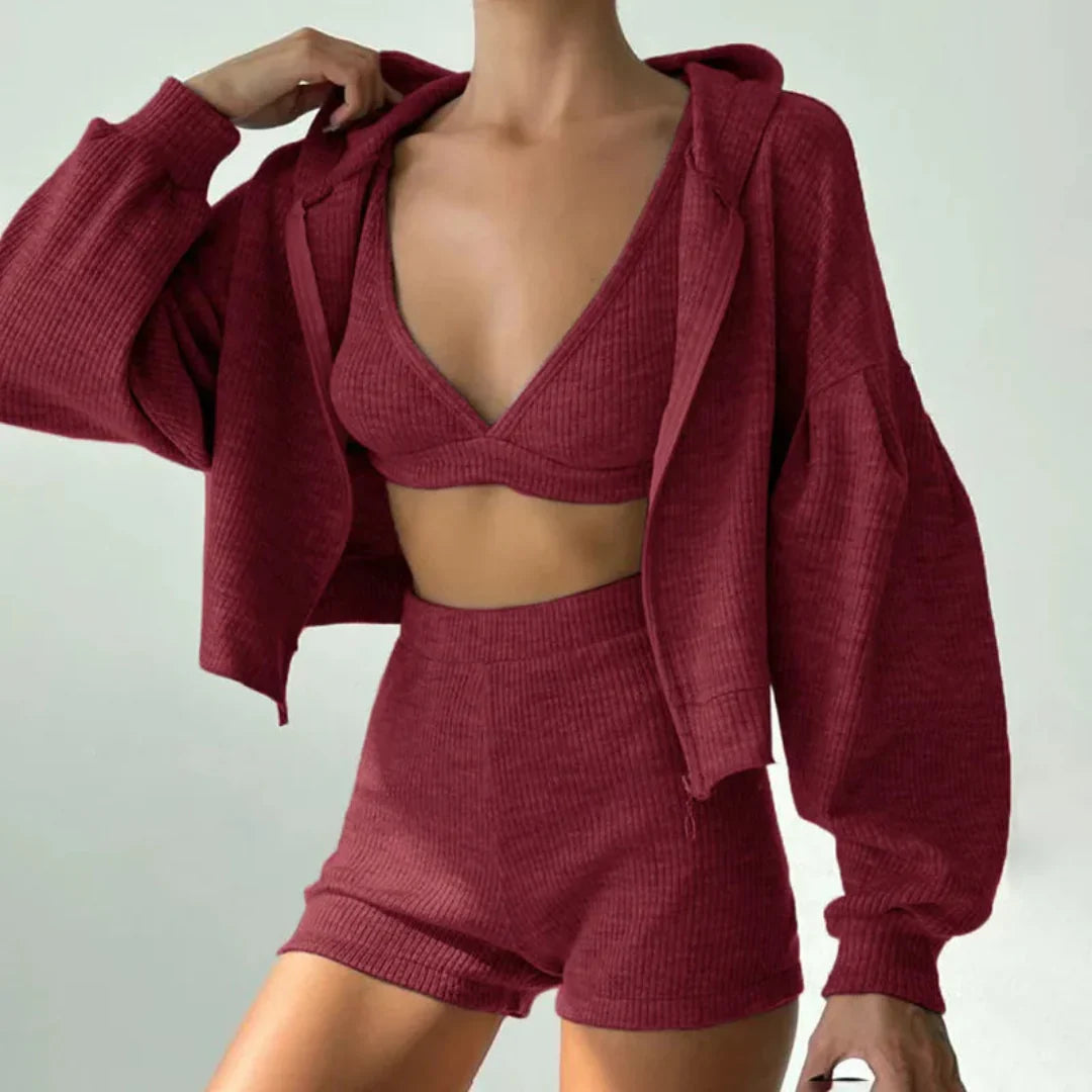 Hazel Ribbed Loungewear Set