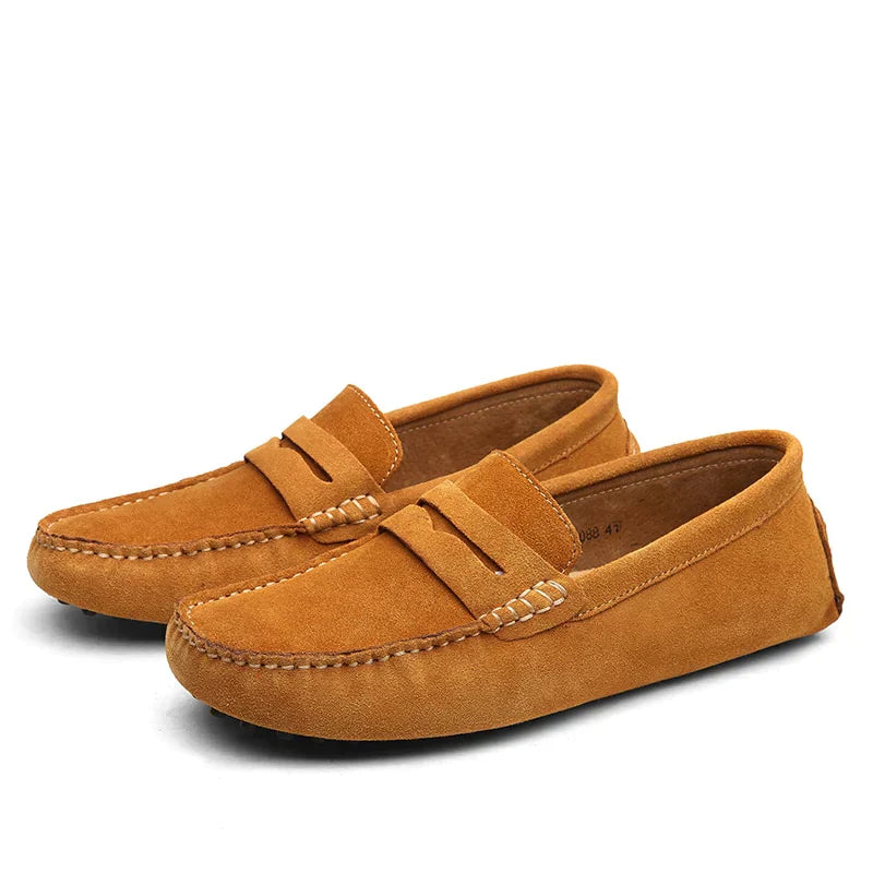 Men's Leather Moccasins Hugo Elegant Italian Design For Men Daily Comfort Timeless Style