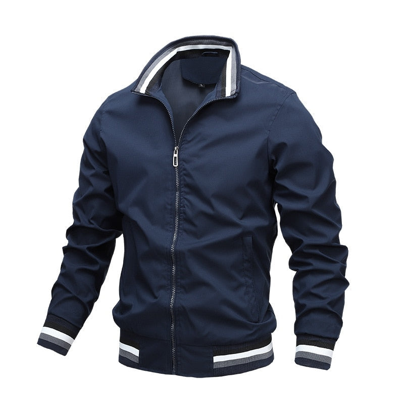 Brian Casual Zipper Lightweight Bomber Jacket For Men With Modern Durable Design For Everyday Wear