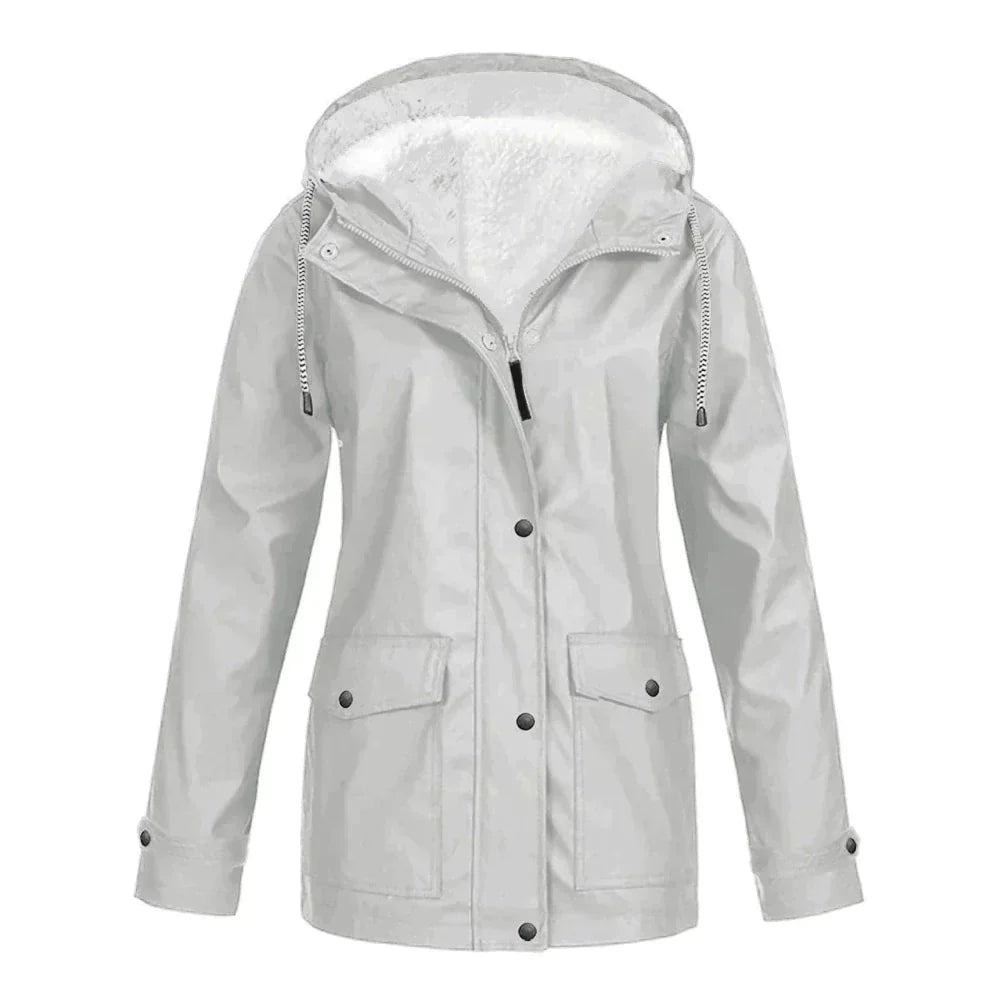Liana Waterproof Coat For Women With Hood Stylish Weatherproof Rainwear For Urban Professionals
