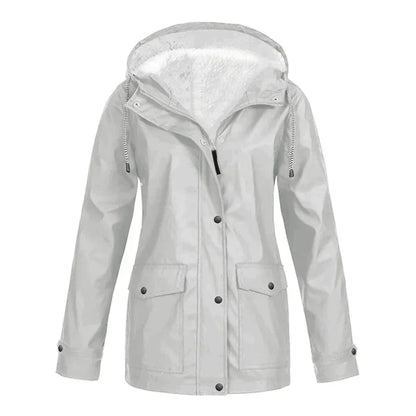 Liana Waterproof Coat For Women With Hood Stylish Weatherproof Rainwear For Urban Professionals