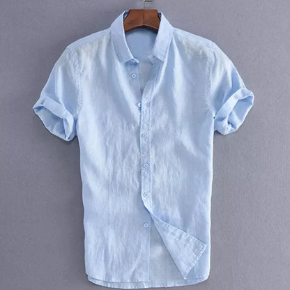 Klinst Mens Casual Short Sleeve Shirts Breathable Soft Comfort For Vacation And Streetwear