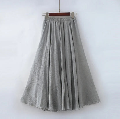 Elianne - Casual long cotton skirt