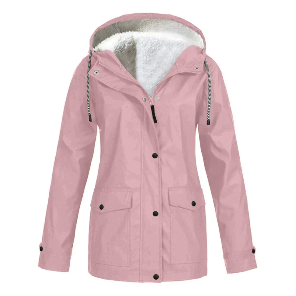 Liana Waterproof Coat For Women With Hood Stylish Weatherproof Rainwear For Urban Professionals