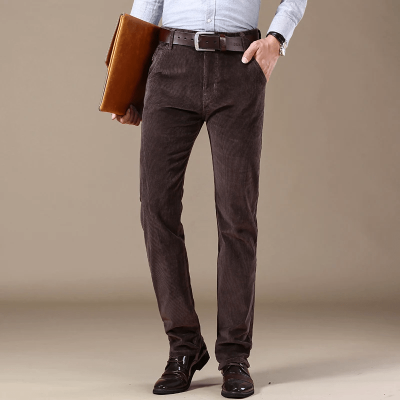 Ethan Men's Corduroy Pants By TrendAura For Winter Wear Warm Comfortable Durable Fabric Casual And Semi Formal Style