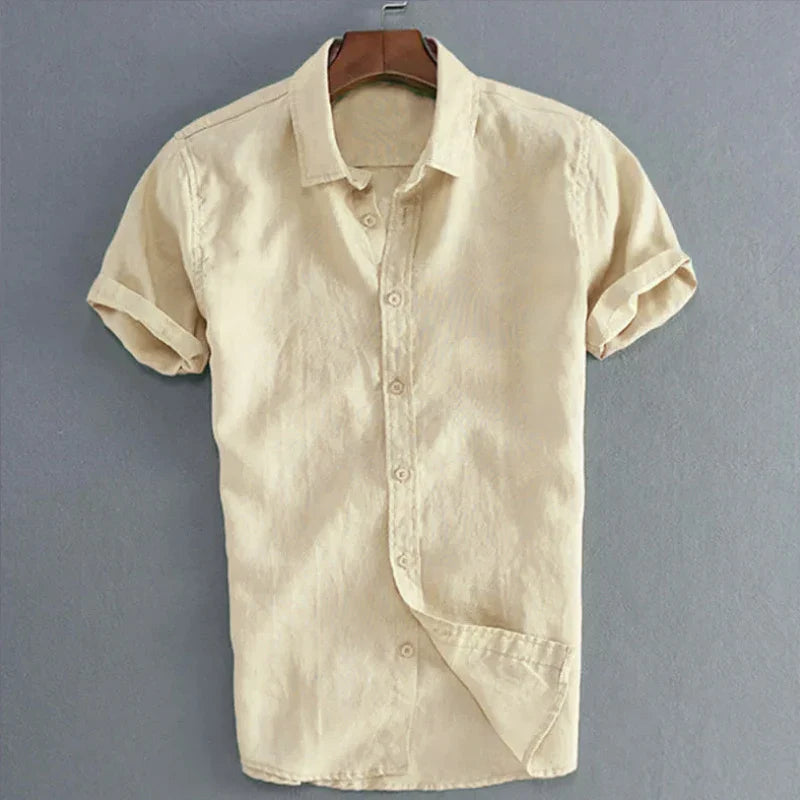 Klinst Mens Casual Short Sleeve Shirts Breathable Soft Comfort For Vacation And Streetwear