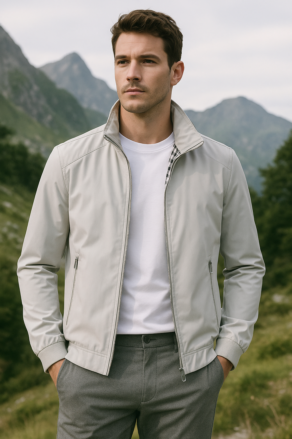 Mens Windproof Lightweight Winter Jacket For Everyday Commute And Outdoor Activities