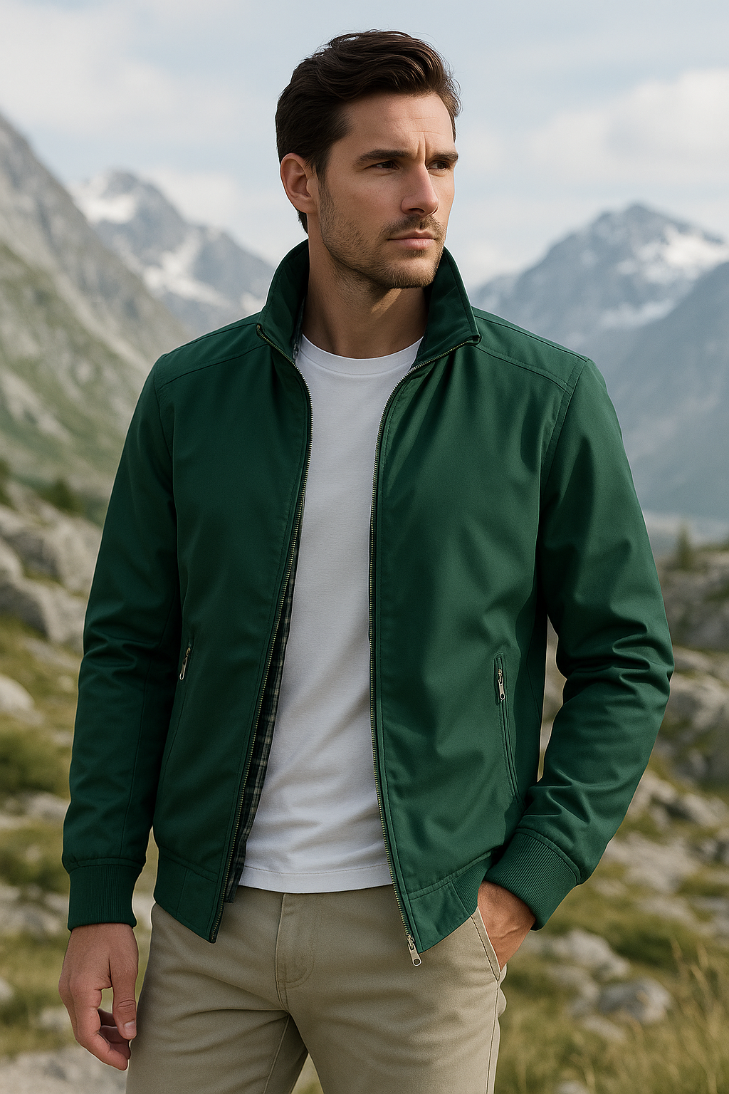 Mens Windproof Lightweight Winter Jacket For Everyday Commute And Outdoor Activities