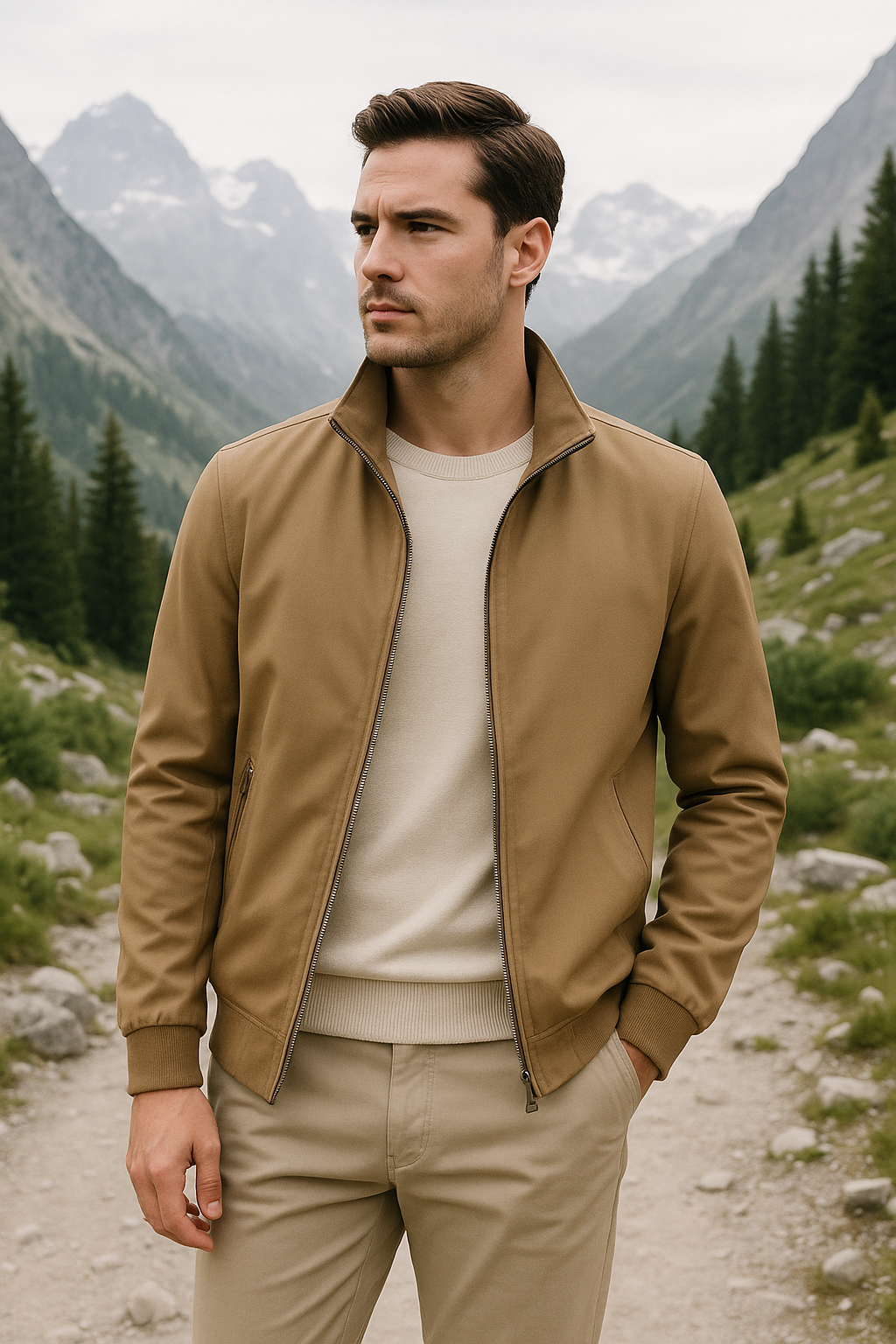 Mens Windproof Lightweight Winter Jacket For Everyday Commute And Outdoor Activities