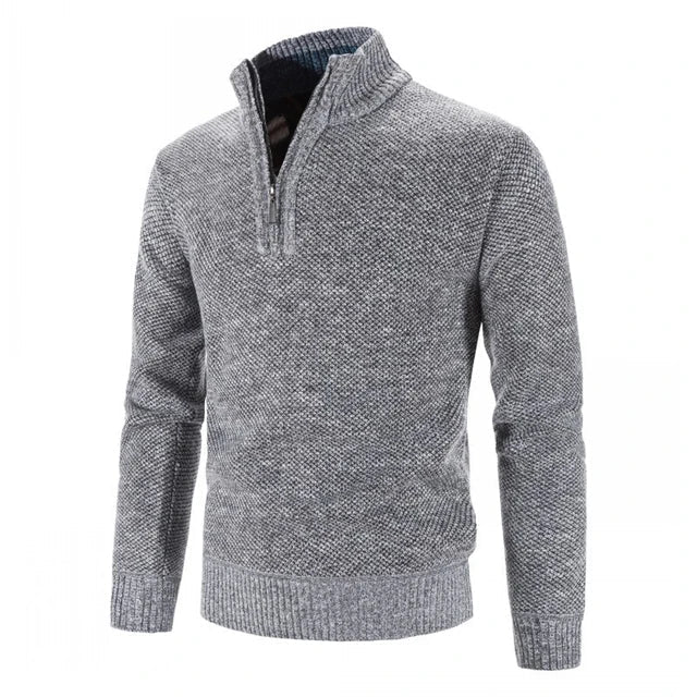 Luca Essential Half Zip Sweater For Timeless Comfort Warmth And Everyday Cozy Style