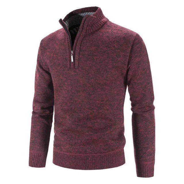 Luca Essential Half Zip Sweater For Timeless Comfort Warmth And Everyday Cozy Style