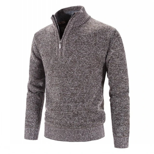 Luca Essential Half Zip Sweater For Timeless Comfort Warmth And Everyday Cozy Style