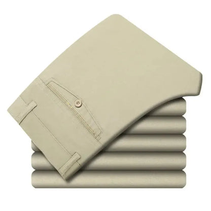 Mens Casual Cotton Pants Breathable Comfort For Everyday Wear Ideal Spring Autumn