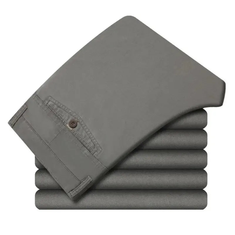 Mens Casual Cotton Pants Breathable Comfort For Everyday Wear Ideal Spring Autumn
