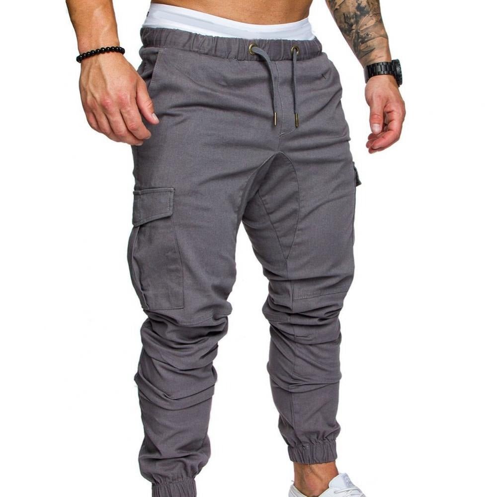 Mens Cargo Pants With Elastic Waistband And Cargo Pockets For Everyday Comfort And Versatile Style