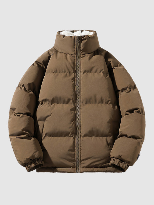 Men's Fleece-Lined Puffer Jacket For Men Winter Warmth Outdoor Gear All Day Comfort