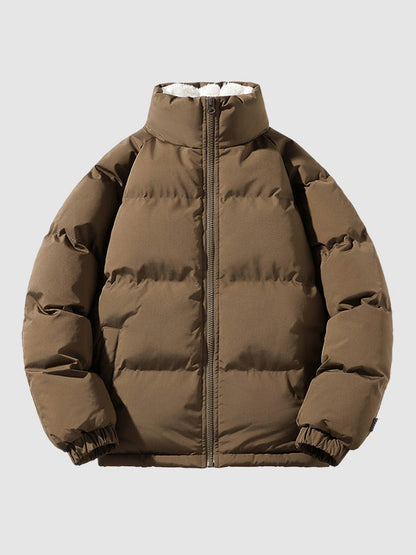 Men's Fleece-Lined Puffer Jacket For Men Winter Warmth Outdoor Gear All Day Comfort