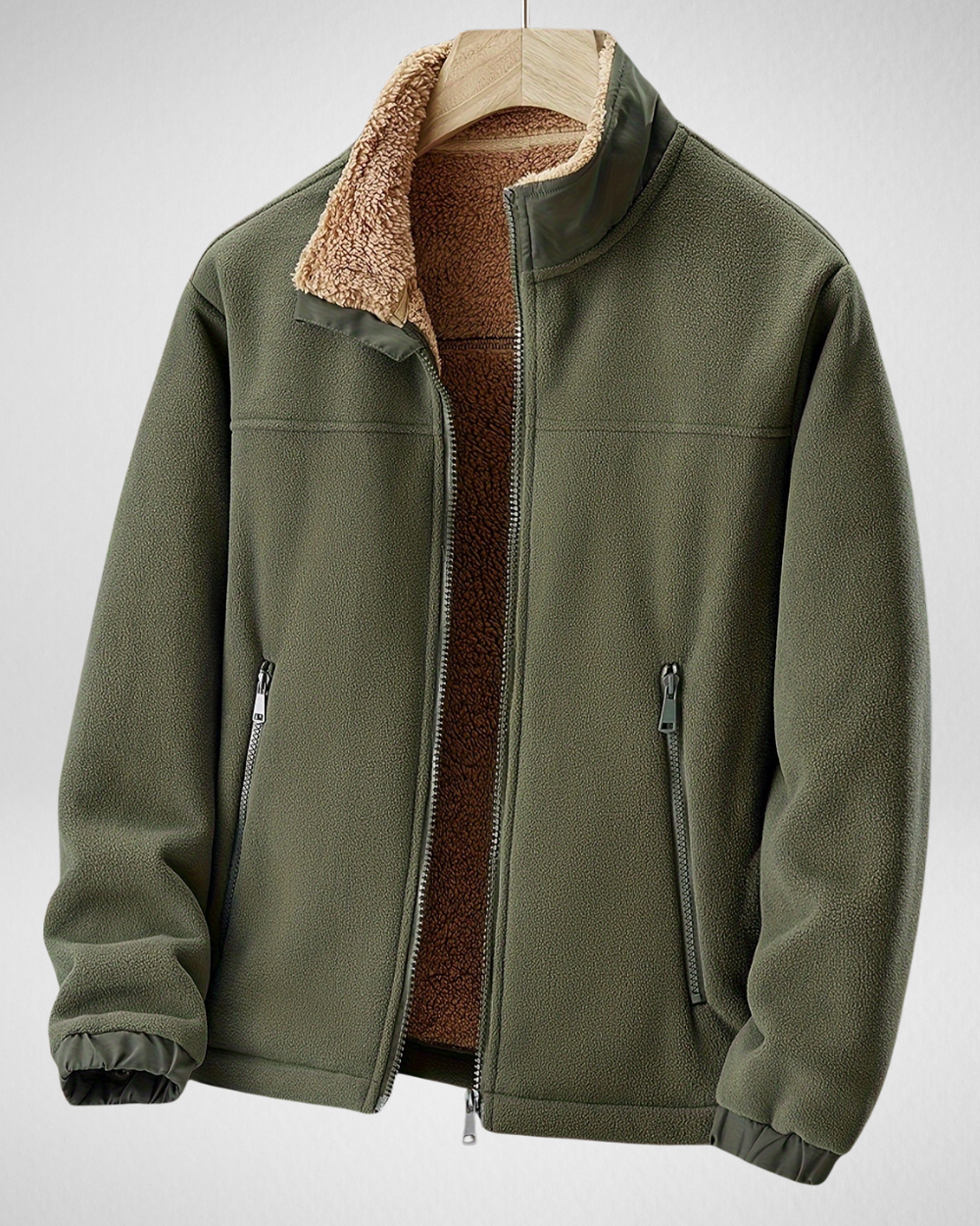 Men's Fleece Jacket For Autumn And Winter Warmth Breathable Comfort For Outdoor Enthusiasts