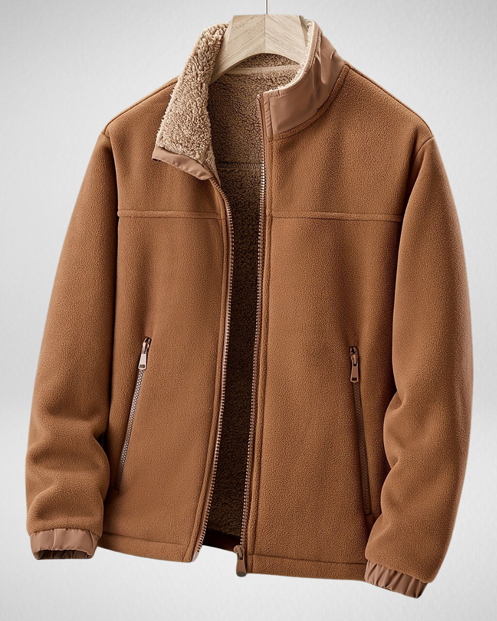 Men's Fleece Jacket For Autumn And Winter Warmth Breathable Comfort For Outdoor Enthusiasts