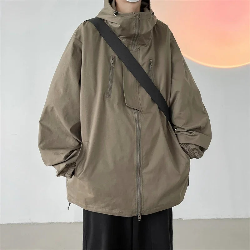 Waterproof jacket with hood