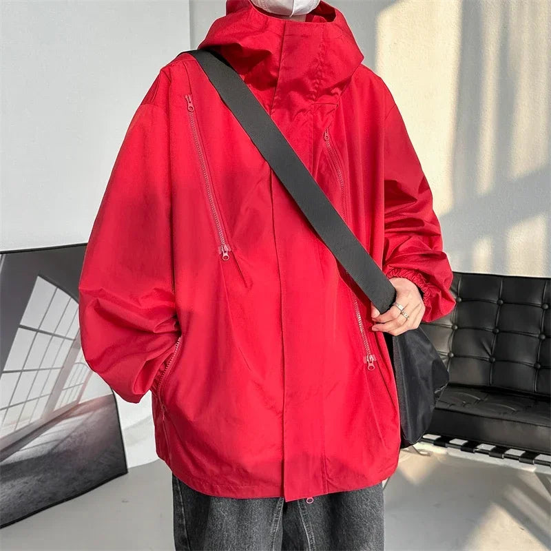 Waterproof jacket with hood