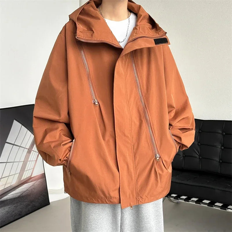 Waterproof jacket with hood