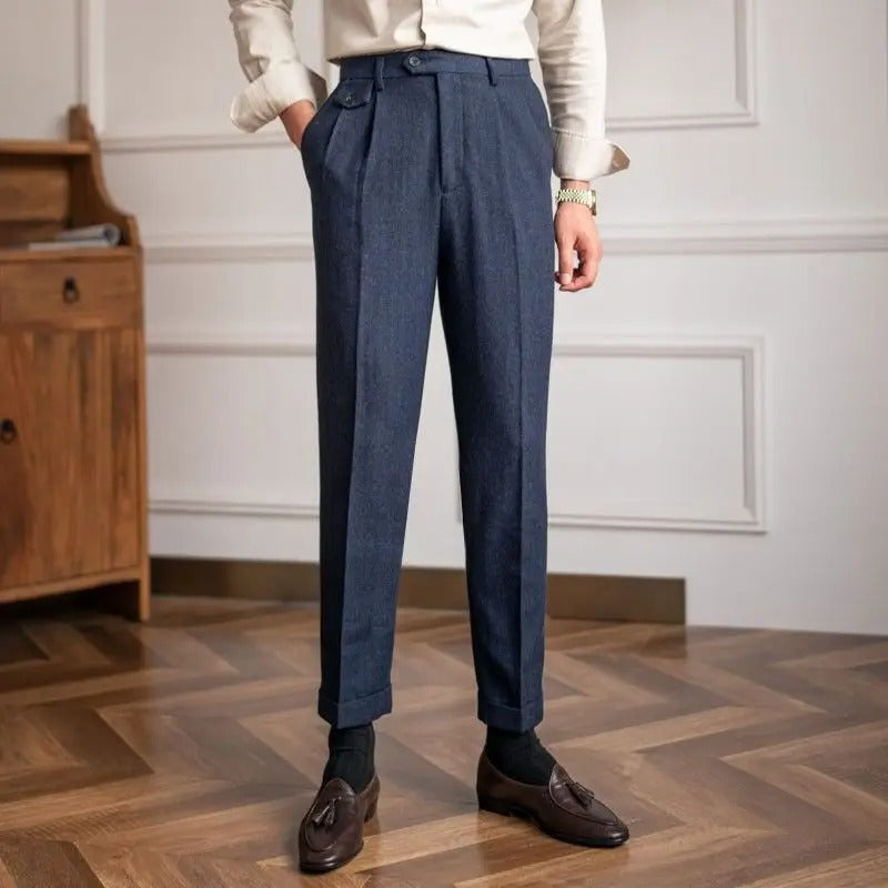 Men's Wool Trousers Classic Elegance With Premium Craftsmanship For The Modern Gentleman