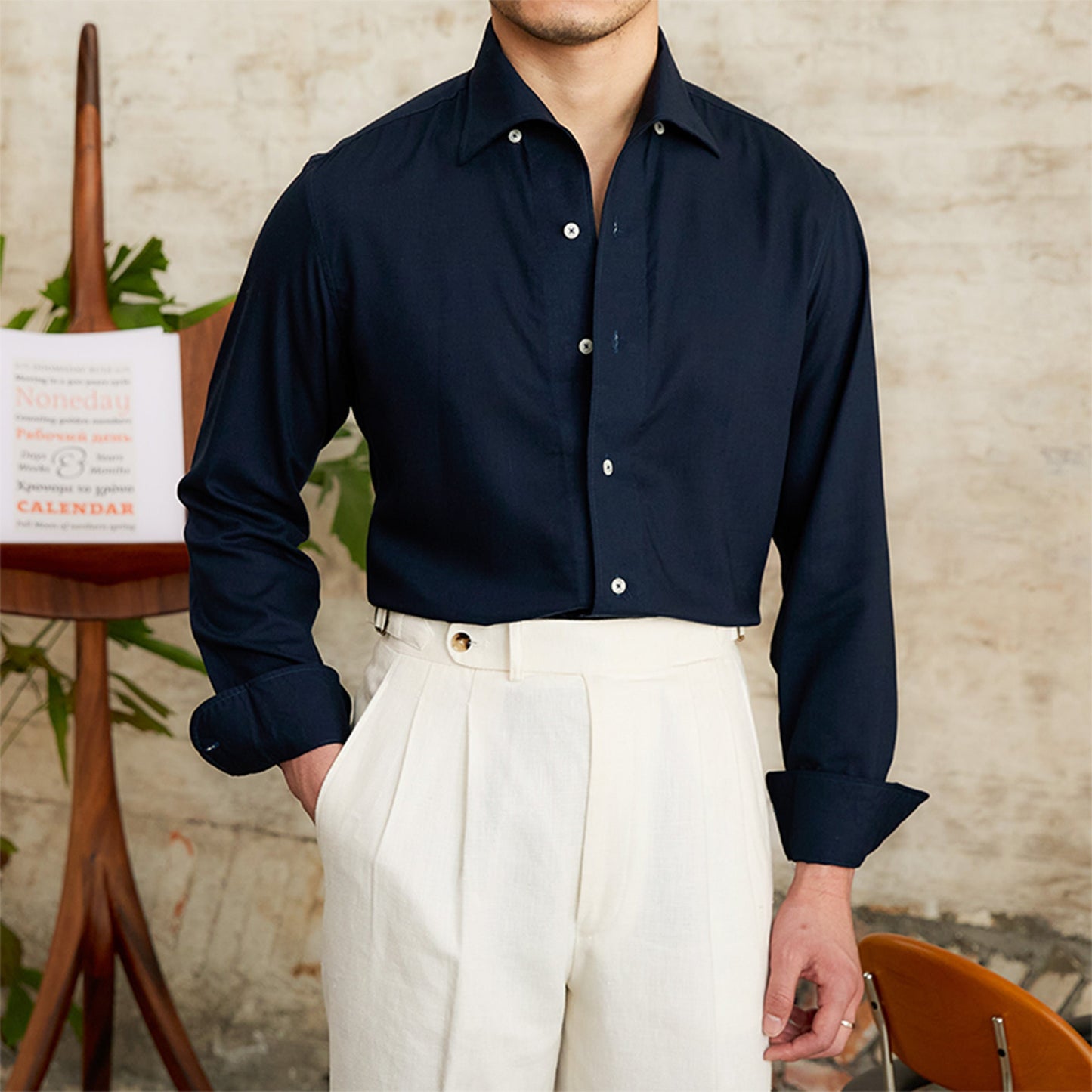 Men's Classic Shirt For Elegant Everyday Wear Premium Materials For Modern Gentlemen