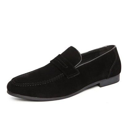 Men's Faux Suede Loafers With Soft Durable Upper For All Day Comfort And Smart Casual Style