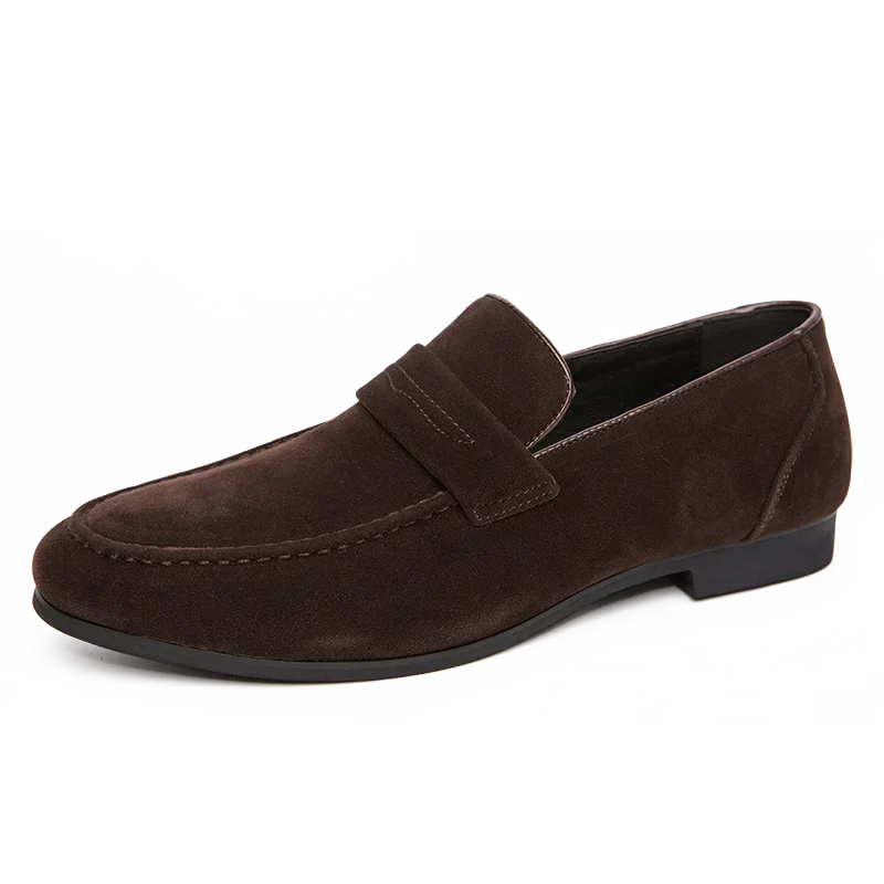 Men's Faux Suede Loafers With Soft Durable Upper For All Day Comfort And Smart Casual Style